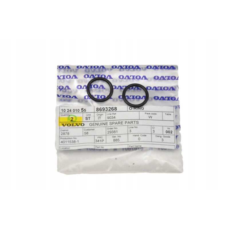VOLVO ES90 EX90 POLESTAR 1 POLESTAR 3 S60 Oring nagrzewnicy 8693268 OE