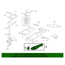 VOLVO XC90 lewa osłona środkowy tunel mocca 39878166