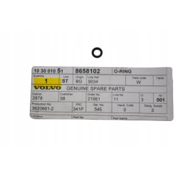 VOLVO S60 V60 XC60 oring pompy vacum 2,0D 2,4D OE 8658102