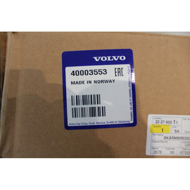 VOLVO XC60 Pakiet kit poszerzający nakładki na błotniki kpl 40003553 OE