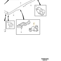 VOLVO XC90 XC60 V90 V60 S90 S60 Czujnik ciśnienia paliwa 32363464 OE