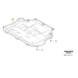 VOLVO V40 Osłona plyta pod silnik 31349715 OE
