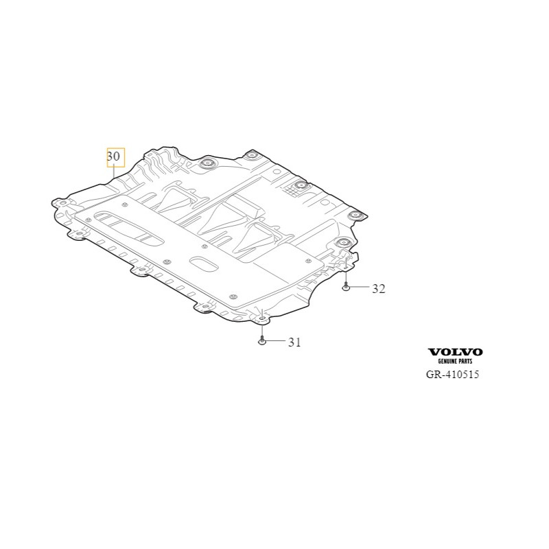 VOLVO V40 CC osłona plyta...