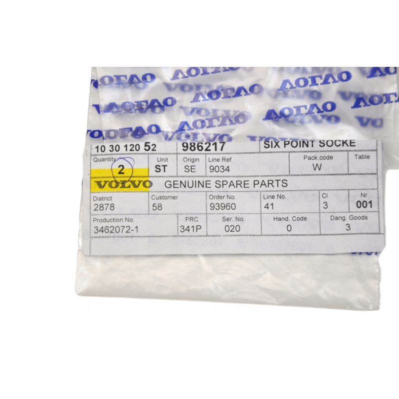 VOLVO śruba wkręt oryginał M6x30 OE 986217