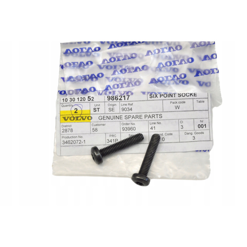 VOLVO śruba wkręt oryginał M6x30 OE 986217