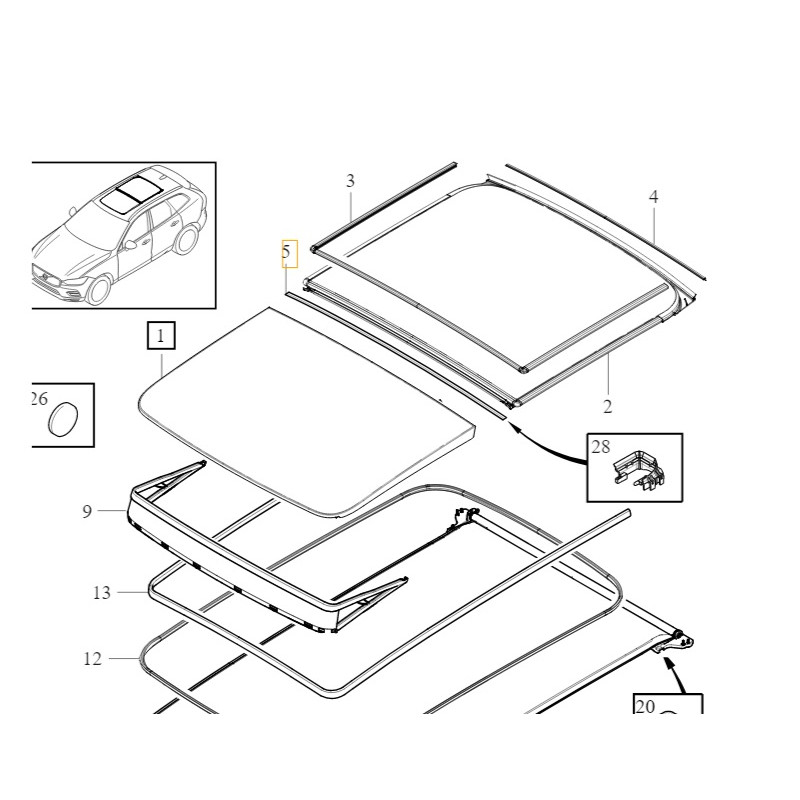 VOLVO XC60 II uszczelka...