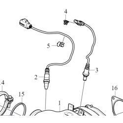 VOLVO XC90 XC60 V90 V60 S90 S60 XC40 Sonda lambda tył 2.0t 31439622 OE