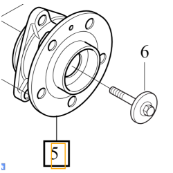VOLVO XC40 piasta koła przód łożysko zestaw 32221265 OE