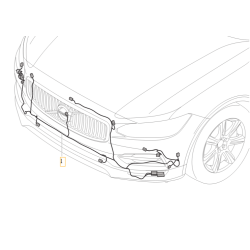 VOLVO V90 S90 Wiązka przedniego zderzaka kpl 31485758 OE