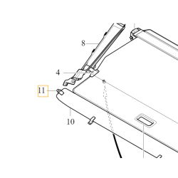 VOLVO XC60 II oslonka gumka uchwytu osłony bagażnika OE 31462994