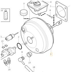 VOLVO XC90 Serwo hamulca 2.4d 2.5t 3.2 4.4 31273674 OE