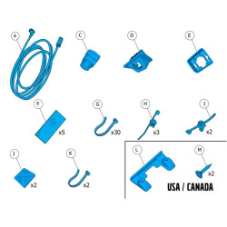 VOLVO S90 Kamera cofania parkowania zestaw kit 32333578 OE