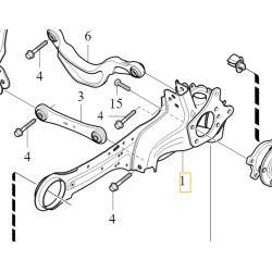 VOLVO XC70 XC60 Wahacz wzdłużny tylny lewy 31476209 OE