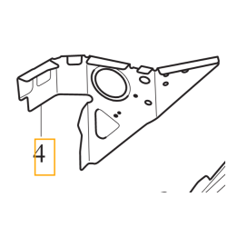 VOLVO S90 V90 XC90 II wspornik lewej podłużnicy 31672670