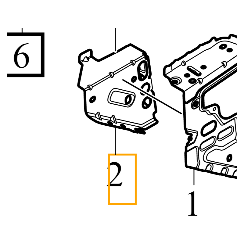 VOLVO S90 V90 II wspornik...