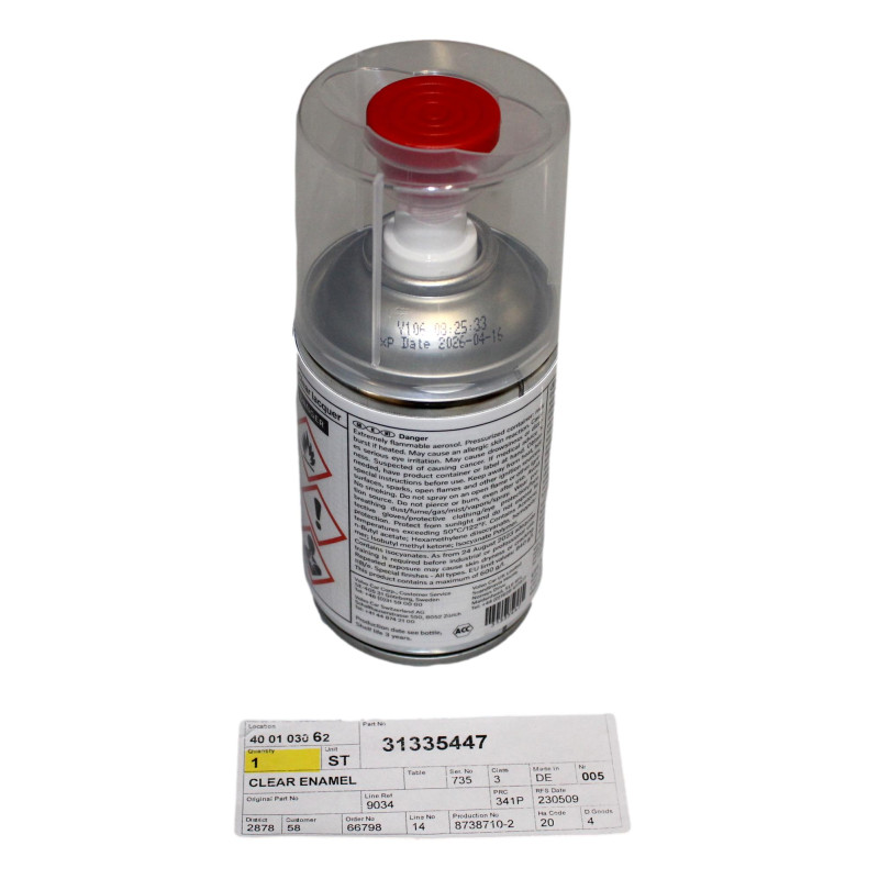 VOLVO XC90 XC70 XC60 V90 V70 V60 V50 V40 Lakier spray bezbarwny 32409281 OE