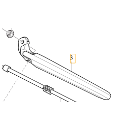 VOLVO V60 II ramie tylnej wycieraczki oryginał OE 31693005