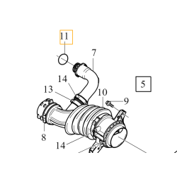 VOLVO C30 S40 V50 V70 S80 oring rury filtra pow 1,6D