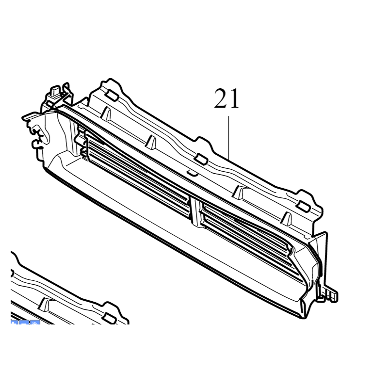 VOLVO S60 III V60 II dolna kierownica powietrza wlot OE 32296802