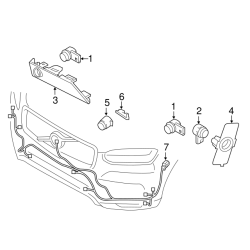 VOLVO XC60 II wiązka instalacja przedniego zderzaka kpl OE 32287398
