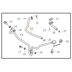 VOLVO S90 V90 XC90 II ściek spływ oleju z turbiny OE 31368510