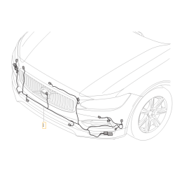 VOLVO V90 S90 Wiązka instalacja przedniego zderzaka kpl 31499253 OE