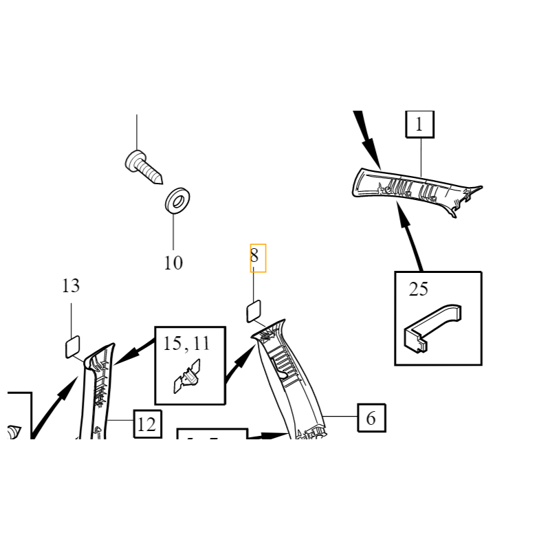 VOLVO S40 V50 prawa...