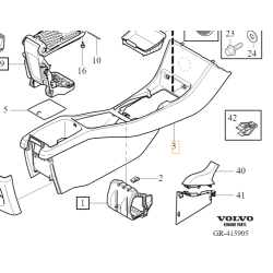 VOLVO V40 Tunel środkowy konsola 31389451 OE