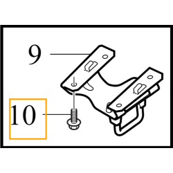 VOLVO C40 XC40 śruba rygla maski 30622993