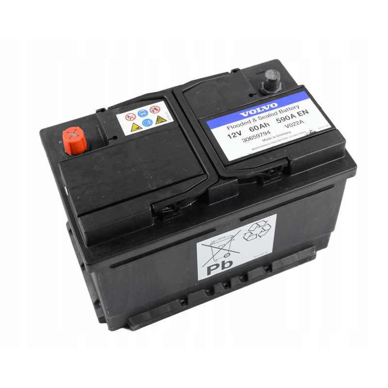 VOLVO C30 S40 V50 akumulator oryginał 590A 60Ah OE 30659794