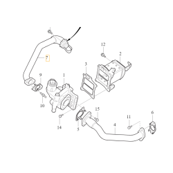 VOLVO XC90 S90 V90 II rura przewód EGR 2,0D OE 32213481