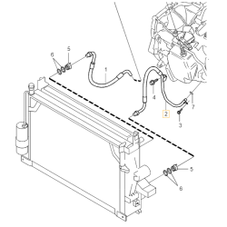 VOLVO S80 przewód chłodzenia skrzyni automat OE 31212260
