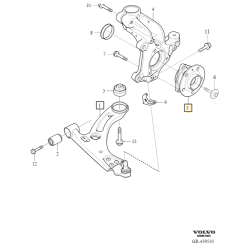 VOLVO Piasta koła przód łożysko zestaw 32425477 OE