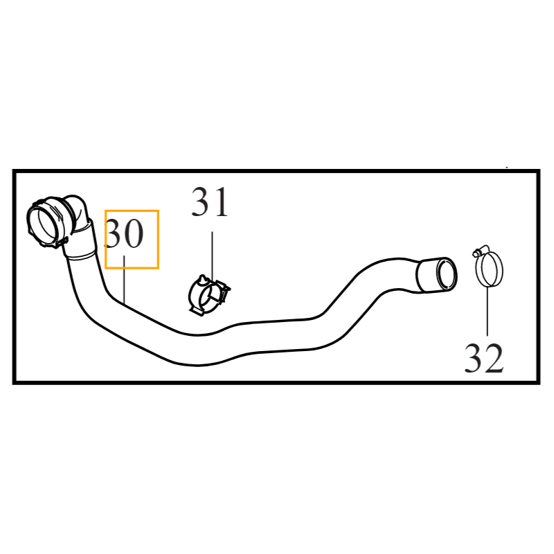 VOLVO V40 V40CC prawy wąż...