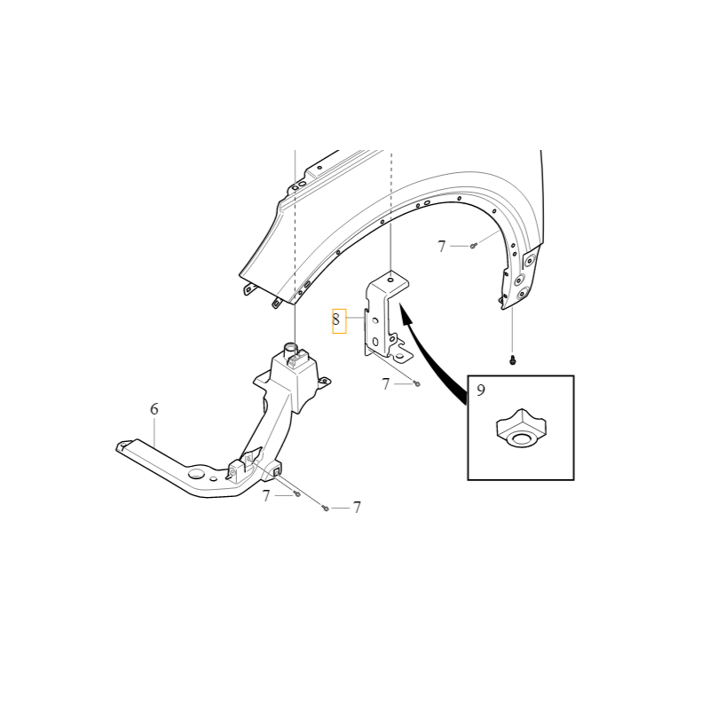 VOLVO XC40 wspornik uchwyt...