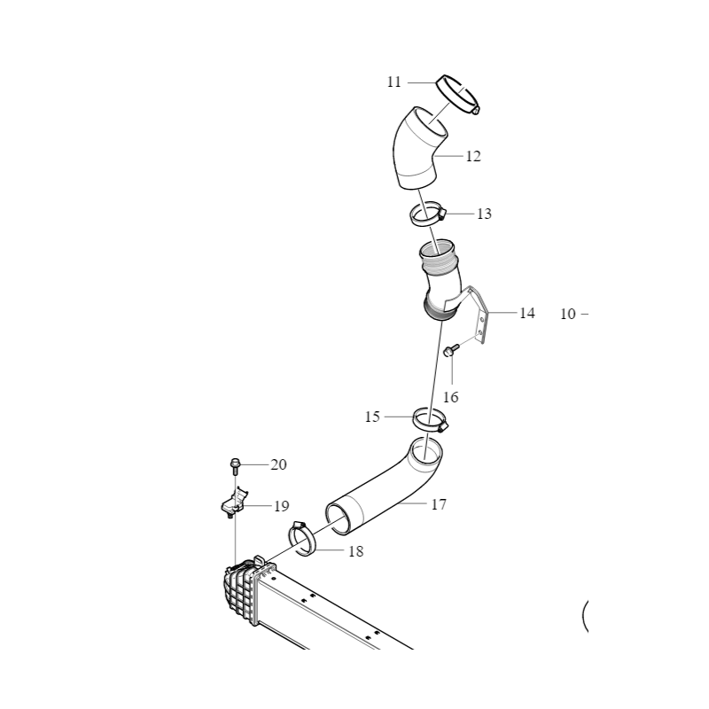 VOLVO V40 V40CC prawa rura...