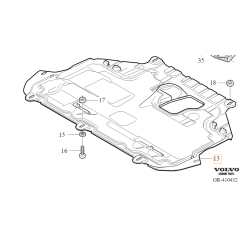VOLVO C30 S40 V50 osłona silnika pod silnik OE 31290618
