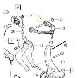 VOLVO XC90 XC60 V90 V60 Śruba górnego przedniego wahacza m10x65 30746594 OE