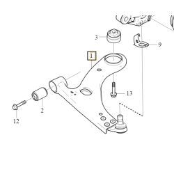 VOLVO C40 XC40 wahacz przedni prawy przód OE 31681839