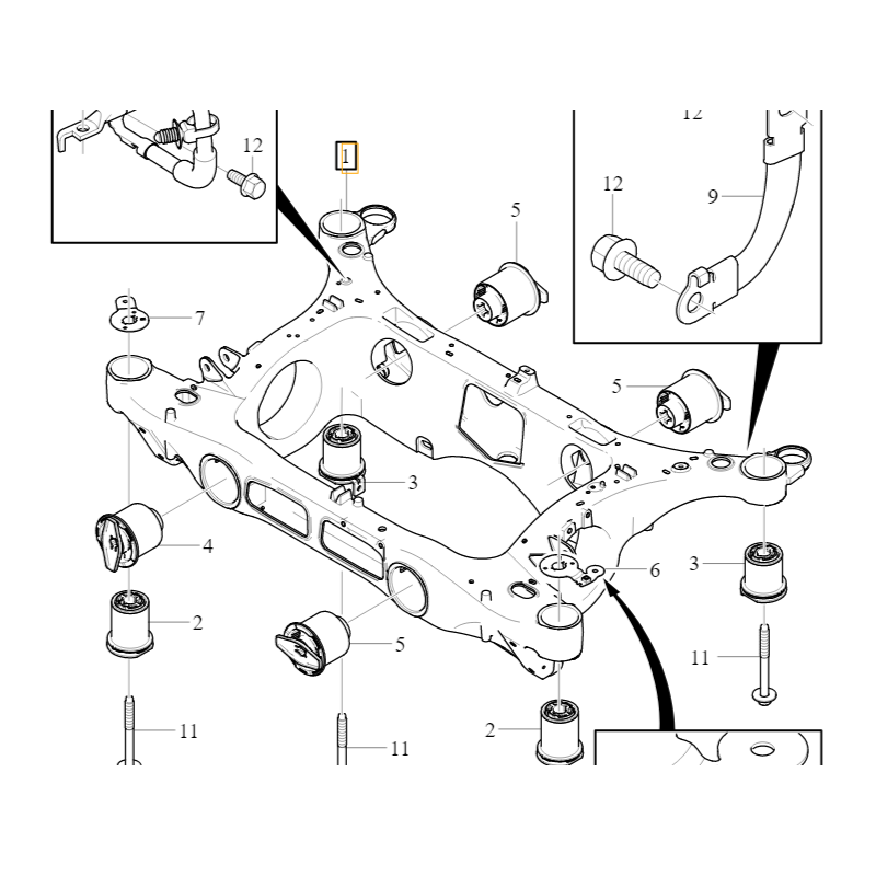 VOLVO C40 XC40 wózek przód...