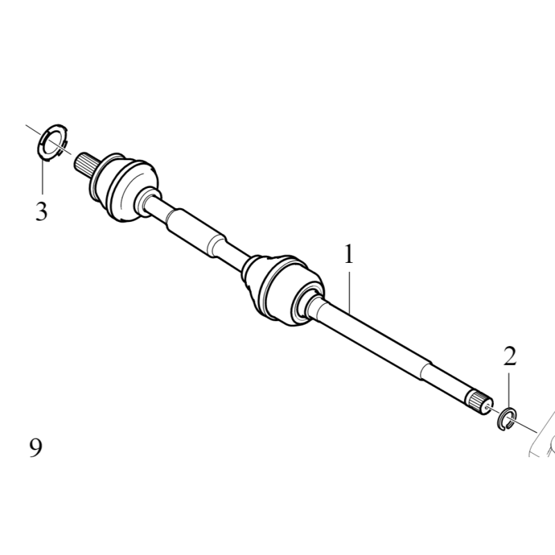 VOLVO C40 XC40 półoś...