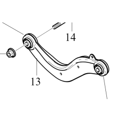 VOLVO C40 XC40 wahacz tylny poprzeczny górny tył 32315525