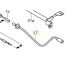 VOLVO S80 prawa linka hamulca postojowego