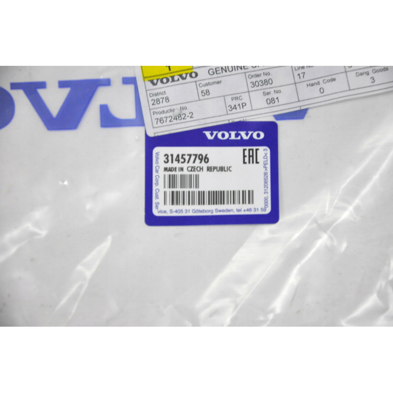 VOLVO XC40 linka cięgno maski europa oryginał OE 31457796