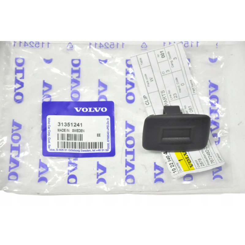 VOLVO V40 Spinka klips zaślepka podsufitki 31351241 OE