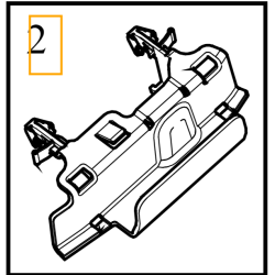 VOLVO V90 II korytko przelotka wiązki silnikowej 31409355