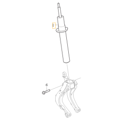 VOLVO V60 II Cross Country amortyzator przód przedni 31658988