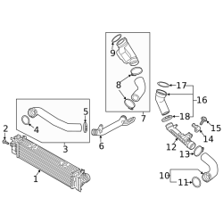 VOLVO XC40 Rura dolot powietrza intercooler 32224396 OE