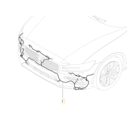 VOLVO V60 S60 Wiązka instalacja zderzak przód kpl 32217750 OE