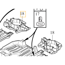 VOLVO XC40 osłona tylnego prawego wahacza 32221530